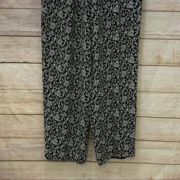 Talbots Pure Silk Lined Pants Black Side Zip - Picture 9 of 11